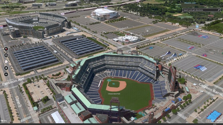 3D imagery of Philadelphia Sports Complex