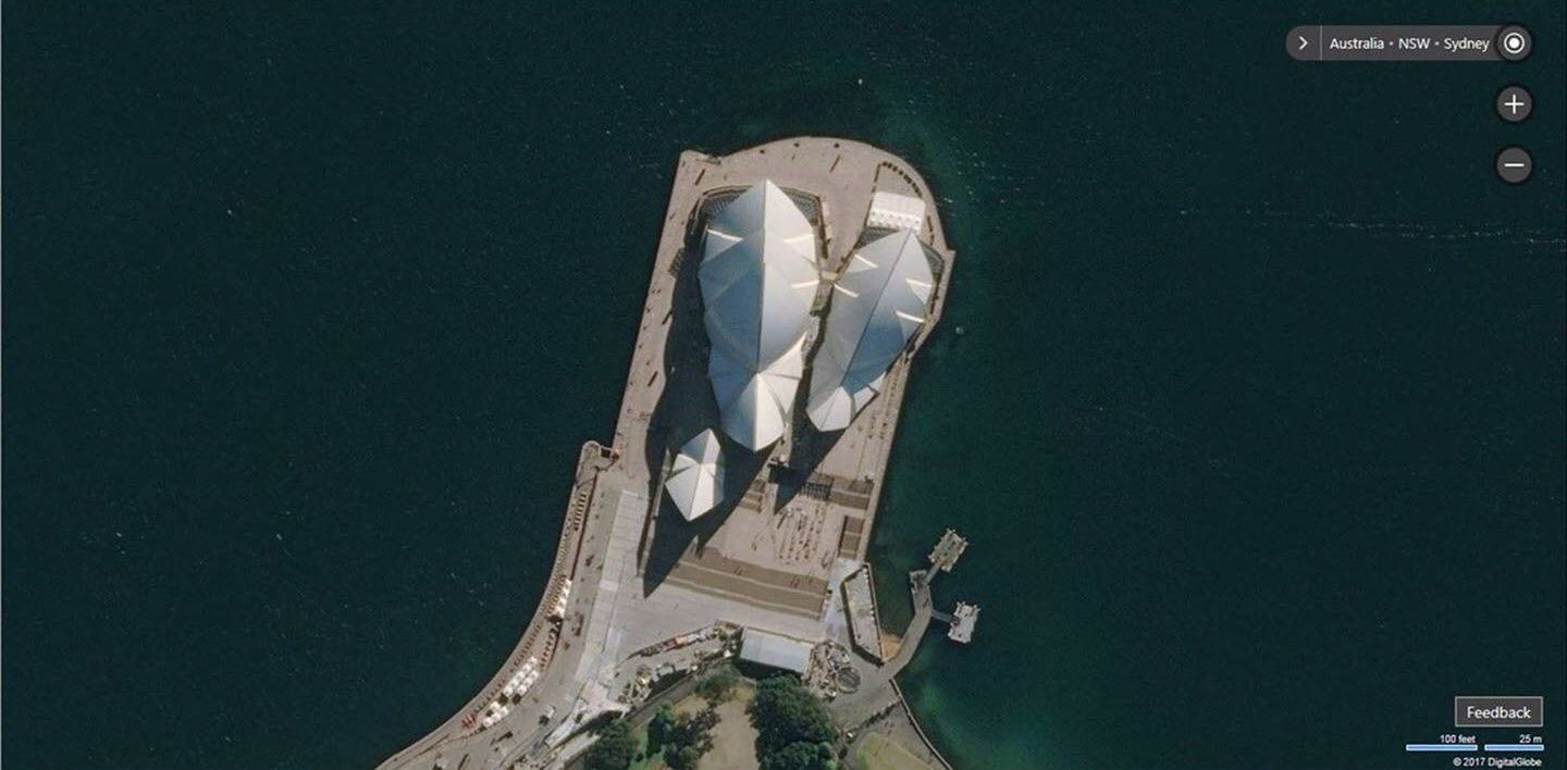 Sydney Opera House on Bing Maps
