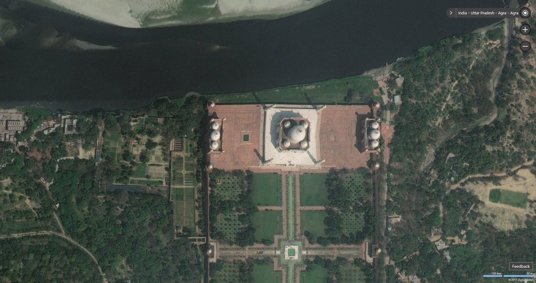 Taj Mahal on Bing Maps