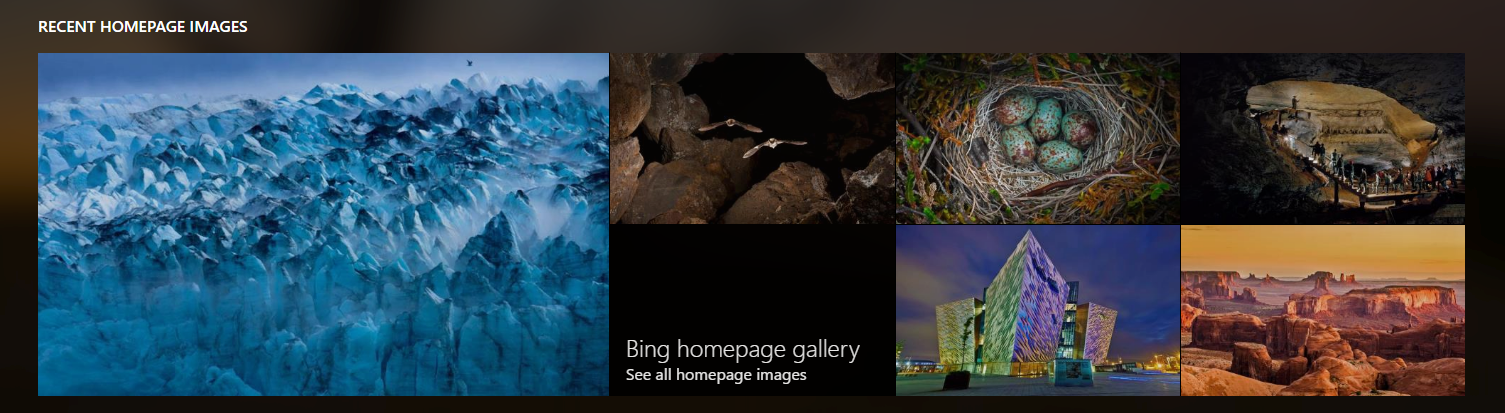 Recent Homepage Images