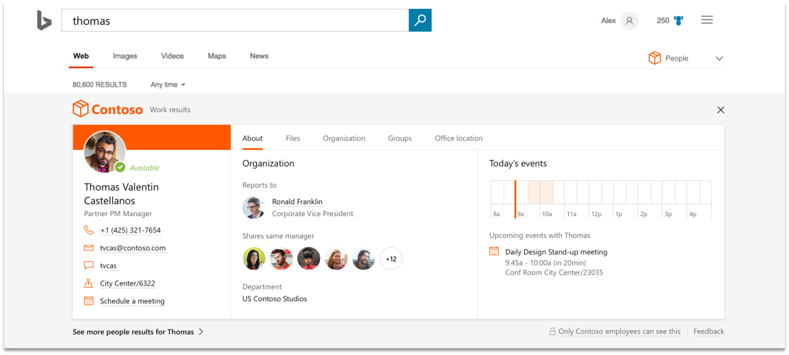 Bing for business - Intelligent search
