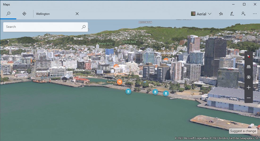 Wellington NZ 3D Bing Maps