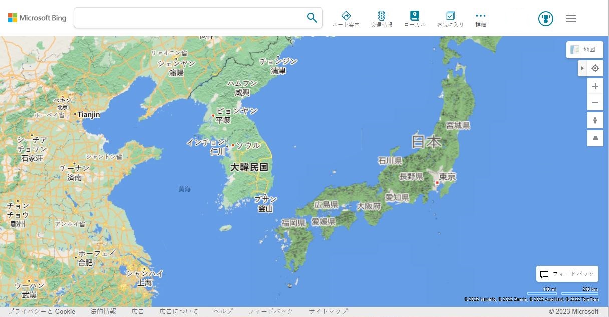 Bing Maps Japan
