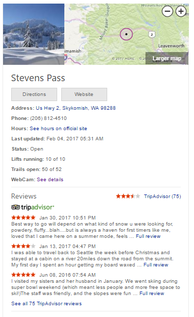 stevens pass