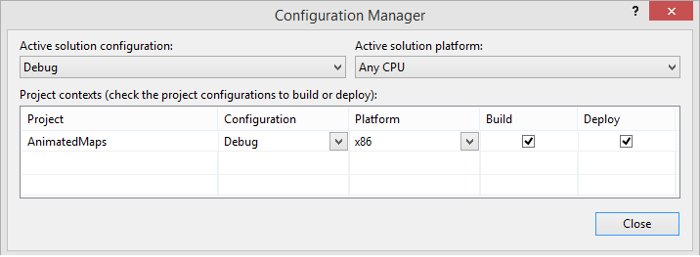 Screenshot: Configuration Manager