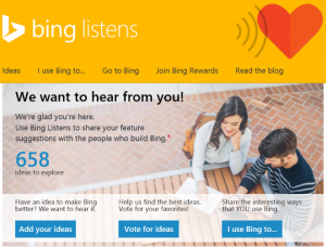 Bing listens