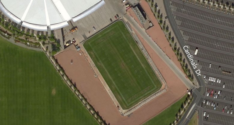University of Phoenix Stadium playing field in Glendale, AZ