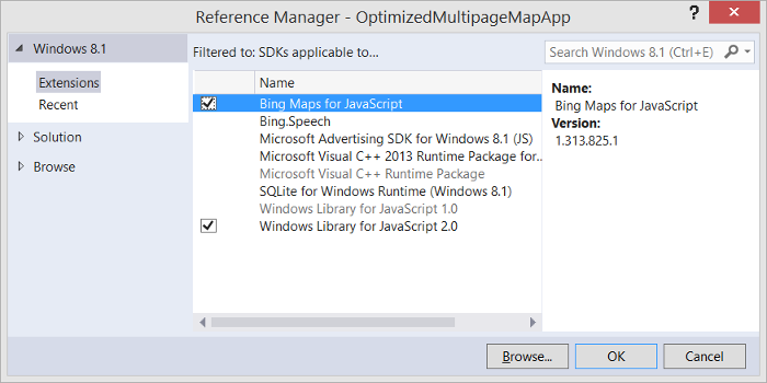 Screenshot: Reference manager 