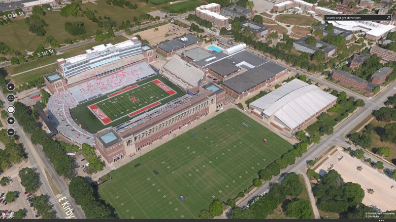 3D imagery of University of Illinois Memorial Stadium